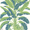 Banana Tree-Behang-Thibaut-Green and Blue-Rol-T13918-Selected Wallpapers