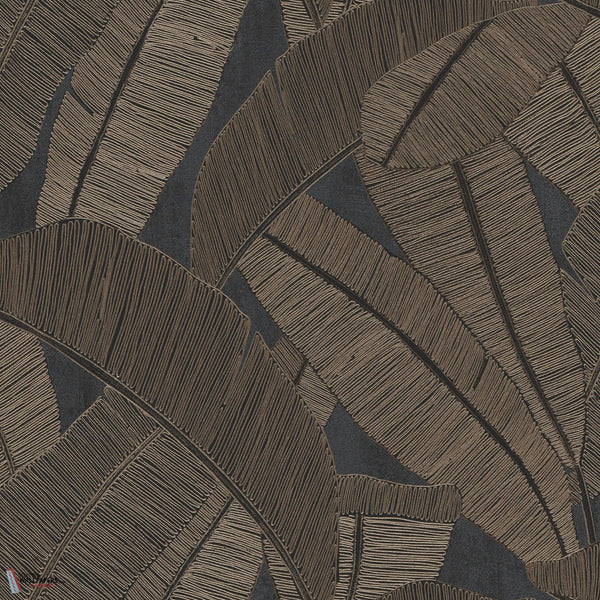Banyan wallpaper-Masureel-Coffee-Roll-Selected Wallpapers-Interiors