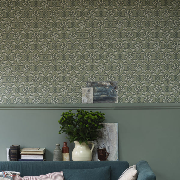 Barace behang-Farrow & Ball-Selected-Wallpapers-Interiors