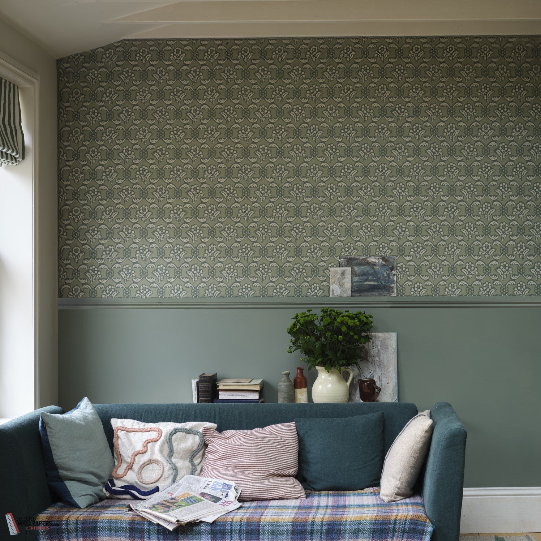 Barace wallpaper Farrow & Ball – Selected Wallpapers & Interiors