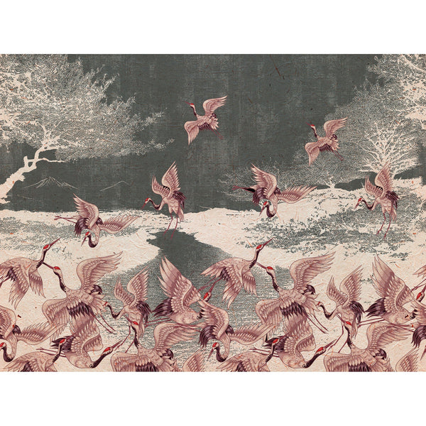 Begin to Fly-Behang-Inkiostro Bianco-Selected Wallpapers
