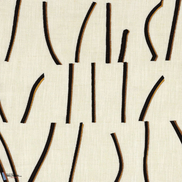 Bejuco Stof-Casamance-Ambre Noir-Meter (M1)-Selected-Wallpapers-Interiors