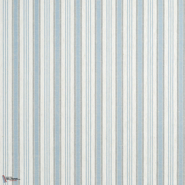 Bennet Stripe behang-Thibaut-Blue-Rol-Selected-Wallpapers-Interiors