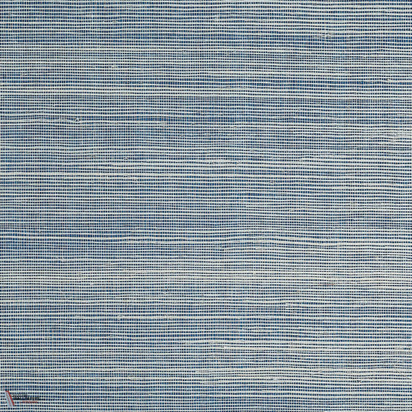 Bermuda Hemp II-Phillip Jeffries-wallpaper-Egyptian Blue-Roll-Selected Wallpapers