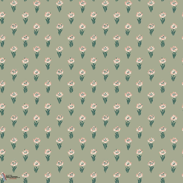 Betty wallpaper-Sandberg-Green-Roll-Selected Wallpapers-Interiors