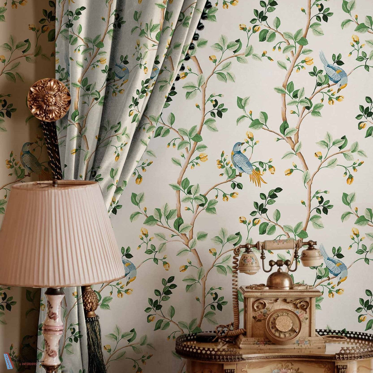 Birds Prosperity-Coordonne-behang-Selected-Wallpapers-Interiors