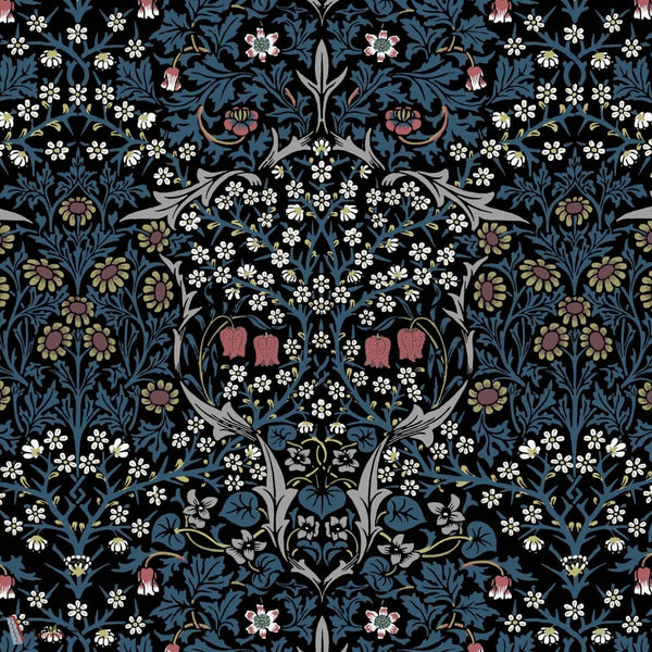 Blackthorn behang-House of Hackney-Teal-200 cm-Selected-Wallpapers-Interiors