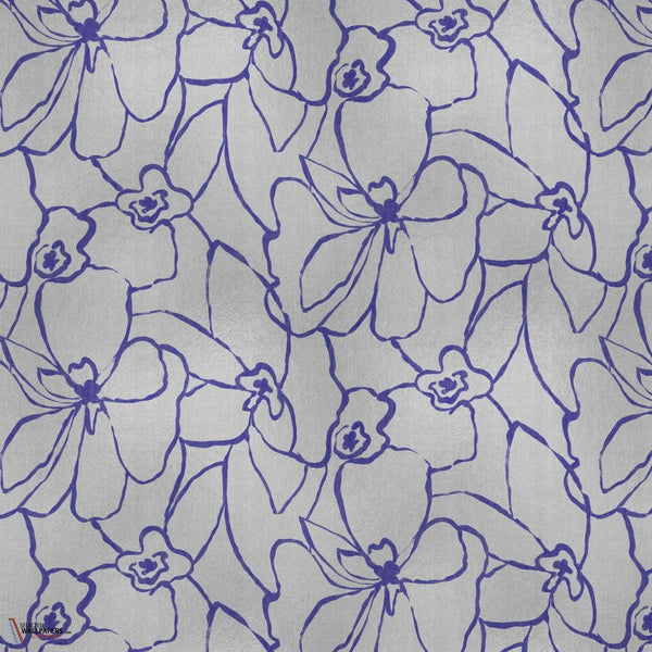 Blooming wallpaper-Coordonne-Silver-Metallics-M2-Selected Wallpapers-Interiors