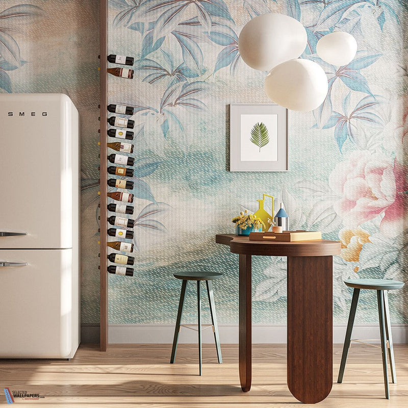 Blue Rain behang van Inkiostro Bianco