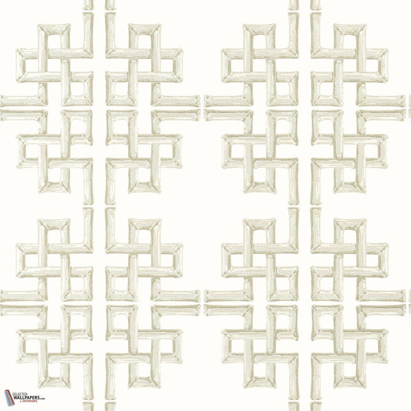 Boca Bamboo behang-Thibaut-Beige-Rol-Selected Wallpapers-Interiors