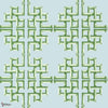 Boca Bamboo behang-Thibaut-Green and Blue-Rol-Selected Wallpapers-Interiors