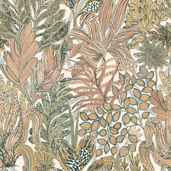 Borrommee wallpaper-Casamance-Ivoire/Blush-Roll-Selected-Wallpapers-Interiors