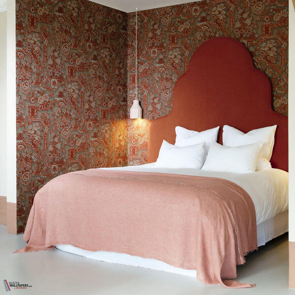 Brocade wallpaper-Arte-Selected Wallpapers-Interiors