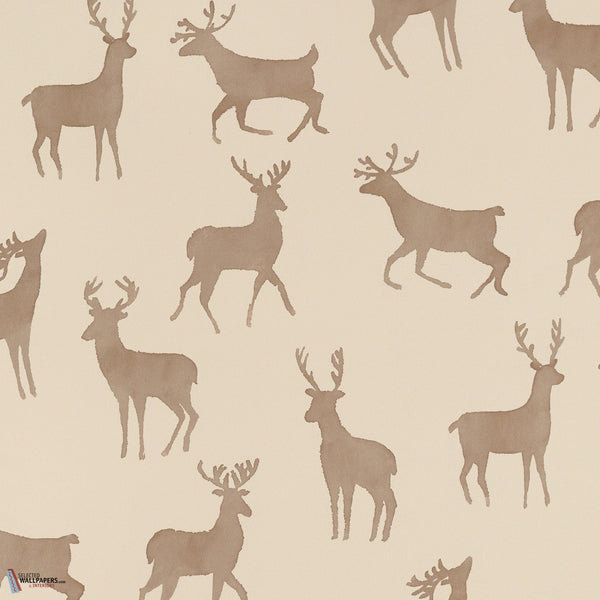 Bucks wallpaper-Thibaut-Camel-Roll-Selected Wallpapers-Interiors