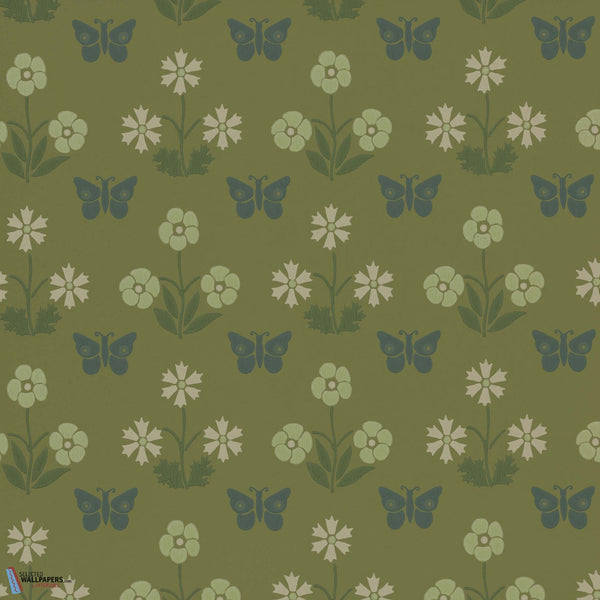 Burges Butterfly-Little Greene-behang-Garden-Rol-Selected Wallpapers