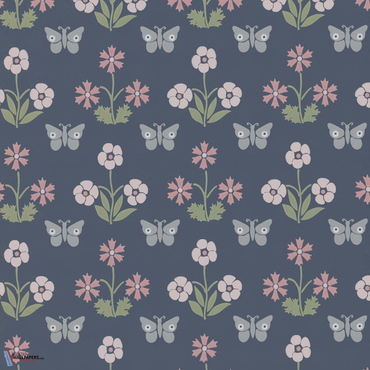 Burges Butterfly-Little Greene-wallpaper-behang-Tapete-wallpaper-Hick's Blue-Rol-Selected Wallpapers