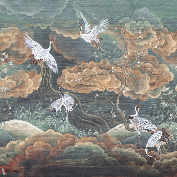 Byobu wallpaper-Masureel-Sunset-Paneel A-260 cm-Selected Wallpapers-Interiors