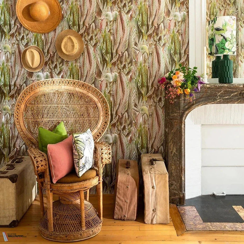 Calathea Papier Peint-Pierre Frey-Selected-Wallpapers-Interiors