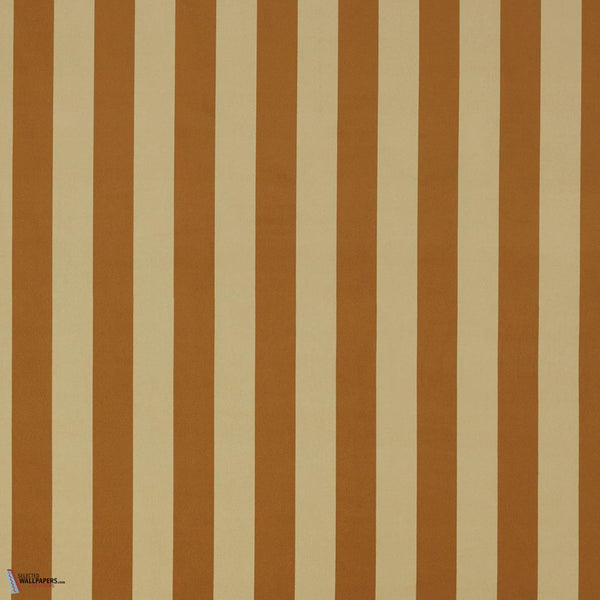 Camelot Stripe stof-House of Hackney-Ginger-Meter (M1)-Selected Wallpapers-Interiors
