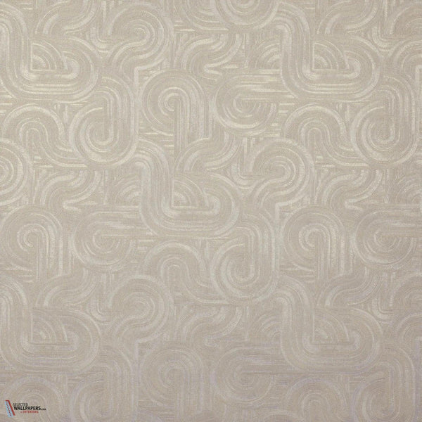 Carat wallpaper-Casamance-Blanc/Dore-Roll-Selected Wallpapers-Interiors