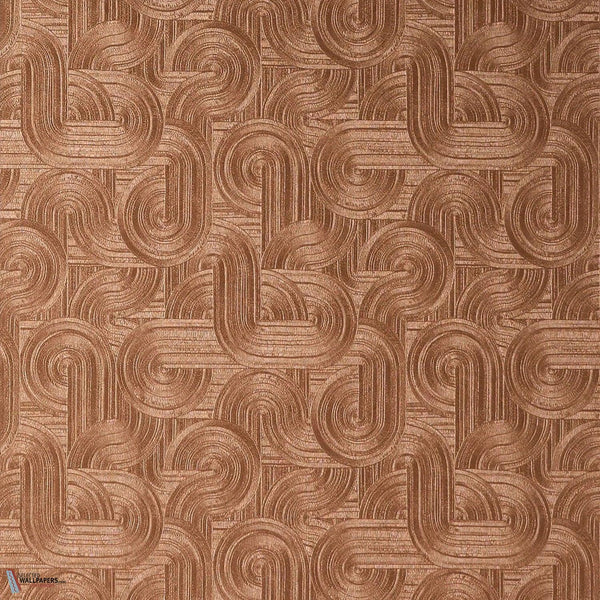 Carat wallpaper-Casamance-Cuivre-Roll-Selected Wallpapers-Interiors