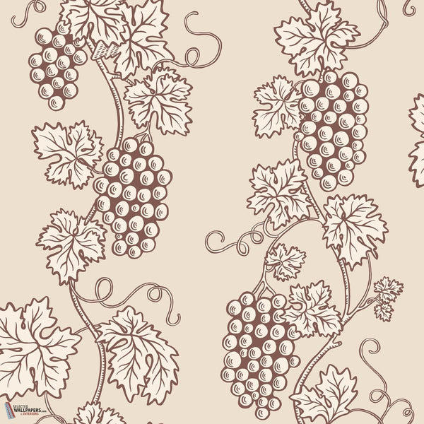 Carla wallpaper-Sandberg-Burgundy-Roll-Selected Wallpapers-Interiors