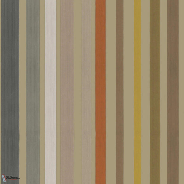 Carousel Stripe Tapete in Linen & Multi von Cole & Son
