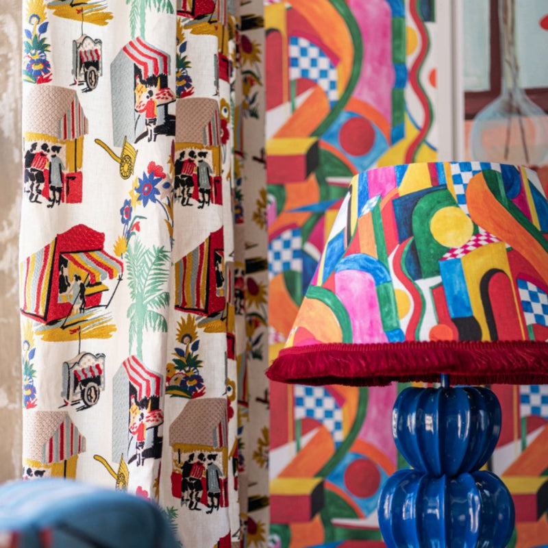 Carretto Del Cibo fabric-Mind the Gap-fabricf-Selected-Wallpapers-Interiors