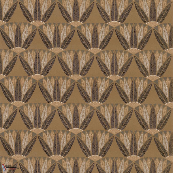 Castalia-Tapete-Casamance-Mordoré/Noir-Rolle-76161734-Selected Wallpapers