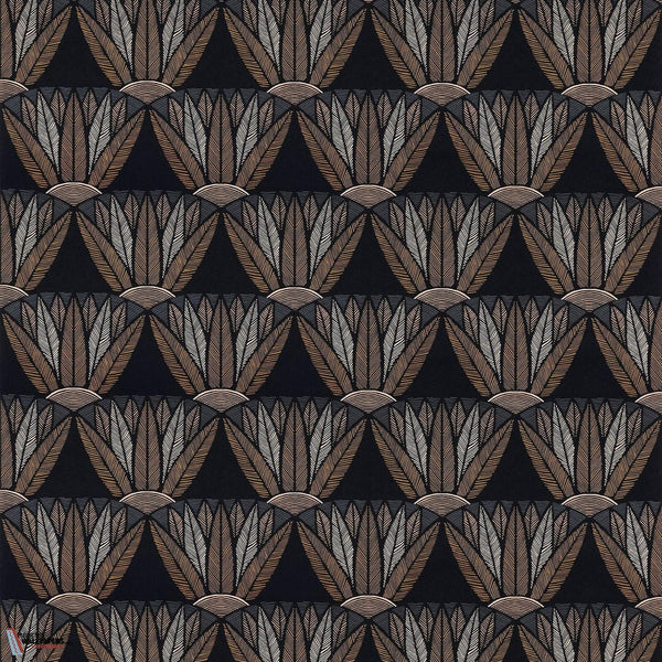 Castalia-Tapete-Casamance-Noir/Mordoré-Rolle-76161740-Selected Wallpapers