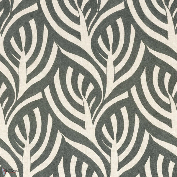 Catalpa stof-Casamance-Vert-Meter (M1)-Selected-Wallpapers-Interiors