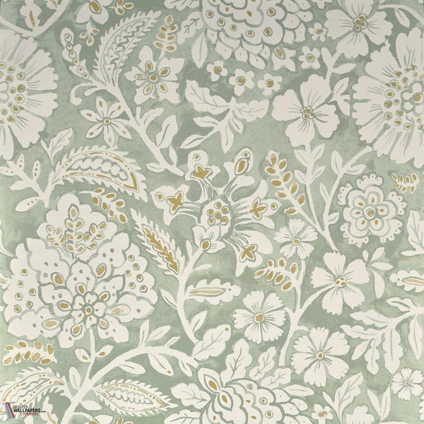 Charmes Tapete-Pierre Frey-Celadon-Meter (M1)-Selected Wallpapers-Interiors