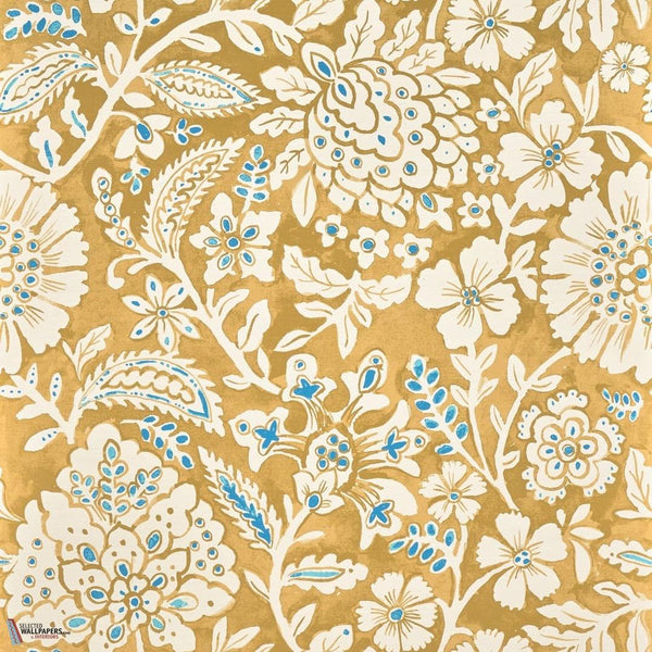 Charmes Tapete-Pierre Frey-Ocre-Meter (M1)-Selected Wallpapers-Interiors
