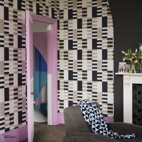 Check-Wallpaper-Farrow & Ball-Selected Wallpapers