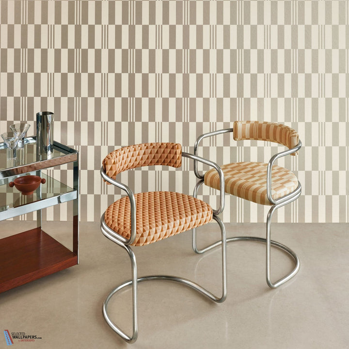 Checkerboard Metallic Wallcovering-Kirkby Design-behang-Tapete-wallpaper-Selected Wallpapers