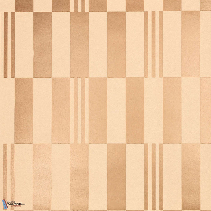 Checkerboard Metallic Wallcovering-Kirkby Design-behang-Tapete-wallpaper-Rose Gold-Rol-Selected Wallpapers