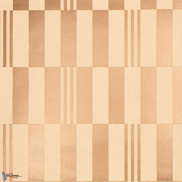 Checkerboard Metallic Wallcovering-Kirkby Design-behang-Rose Gold-Rol-Selected Wallpapers