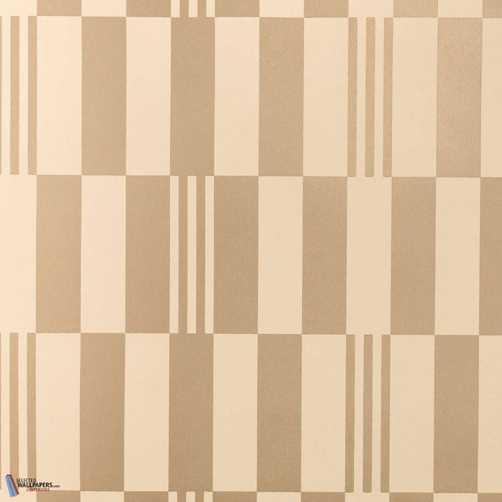 Checkerboard Metallic Wallcovering-Kirkby Design-behang-Tapete-wallpaper-Champagne-Rol-Selected Wallpapers