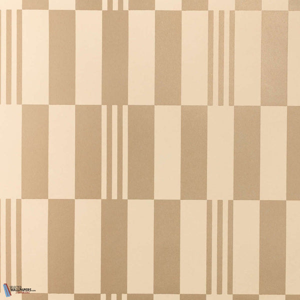 Checkerboard Metallic Wallcovering-Kirkby Design-behang-Champagne-Rol-Selected Wallpapers