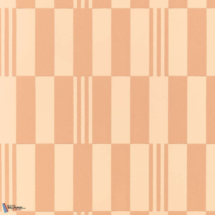 Checkerboard Wallcovering-Kirkby Design-behang-Tapete-wallpaper-Pink Apricot-Rol-Selected Wallpapers