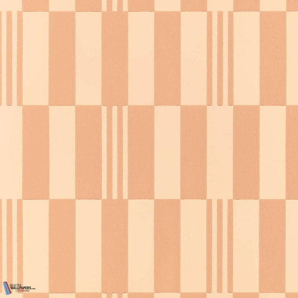 Checkerboard Wallcovering-Kirkby Design-wallpaper-Pink Apricot-Roll-Selected Wallpapers