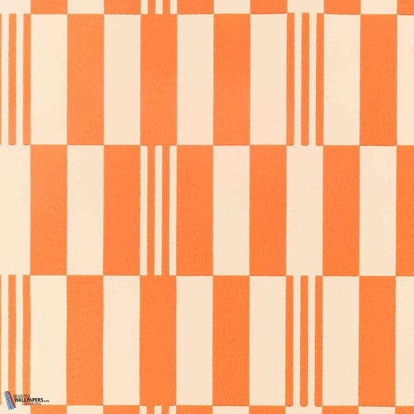 Checkerboard Wallcovering-Kirkby Design-wallpaper-Tangelo-Roll-Selected Wallpapers