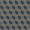 Chiara wallpaper-Sandberg-Dark Blue-Mattic-M2-Selected Wallpapers-Interiors