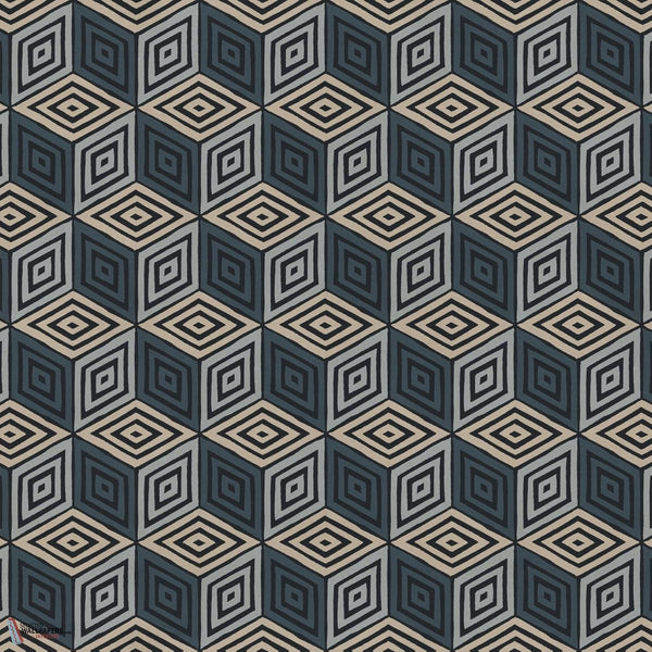 Chiara wallpaper-Sandberg-Dark Blue-Mattic-M2-Selected Wallpapers-Interiors