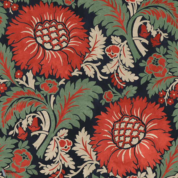 Chinese Damask Tapete-Coordonné-Sage-Non Woven-Rolle-Selected Wallpapers-Interiors