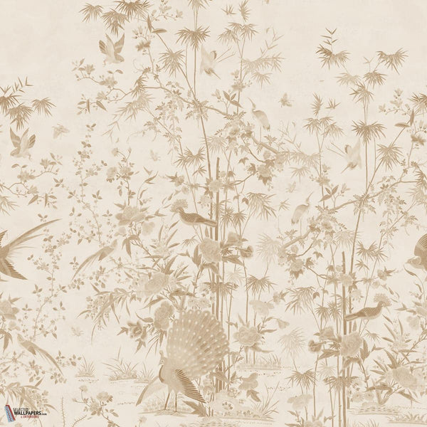 Chinoiserie Garden wallpaper-Sandberg-Beige-Mattic-M2-Selected Wallpapers-Interiors