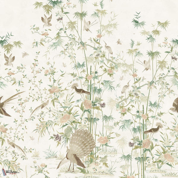 Chinoiserie Garden wallpaper-Sandberg-Light Green-Mattic-M2-Selected Wallpapers-Interiors