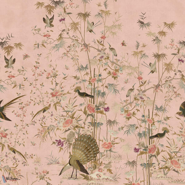 Chinoiserie Garden wallpaper-Sandberg-Pink-Mattic-M2-Selected Wallpapers-Interiors