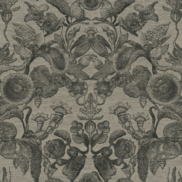 Coccinella Bella Jacquard-Moooi-behang-Black & Ebony-Meter (M1)-Selected-Wallpapers-Interiors