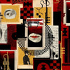 Composer Machine wallpaper-Mind the Gap-Red-Roll-Selected Wallpapers-Interiors